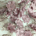 الملونة 3D زهرة النسيج والتطريز لفستان